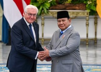 Presiden RI Prabowo Subianto dan Presiden Republik Federal Jerman Frank-Walter Steinmeier melakukan pertemuan bilateral di Istana Merdeka