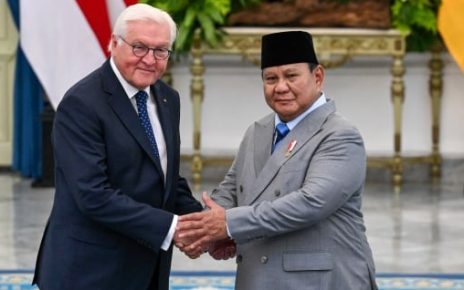Presiden RI Prabowo Subianto dan Presiden Republik Federal Jerman Frank-Walter Steinmeier melakukan pertemuan bilateral di Istana Merdeka