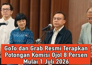 GoTo dan Grab Resmi Terapkan Potongan Komisi Ojol 8 Persen Mulai 1 Juli 2026