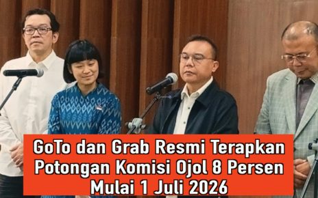 GoTo dan Grab Resmi Terapkan Potongan Komisi Ojol 8 Persen Mulai 1 Juli 2026