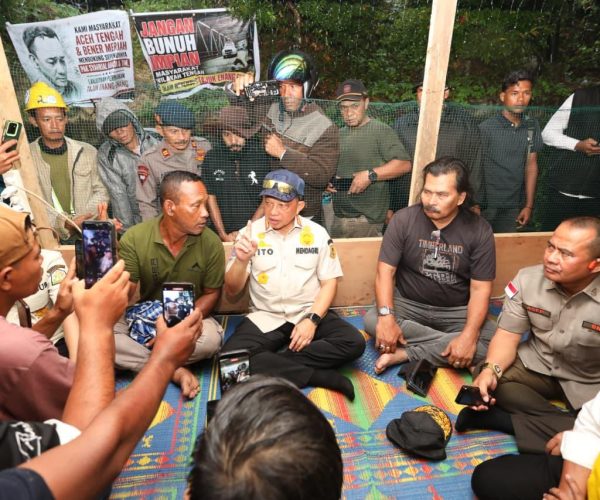 Warga Bener Meriah Apresiasi Satgas PRR, Jembatan Enang-Enang Diperkuat