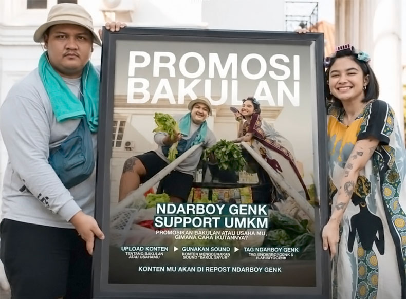 Ndarboy Genk dan Arlida Putri Rilis Lagu ‘Bakul Sayur’ tentang Perjuangan Cinta