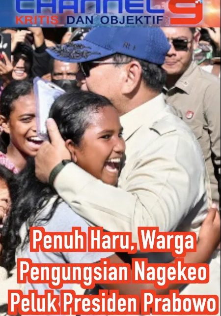 Penuh Haru, Warga Pengungsian Nagekeo Peluk Presiden Prabowo