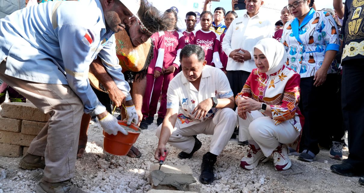 Tito Karnavian Groundbreaking Sekolah Rakyat di Biak