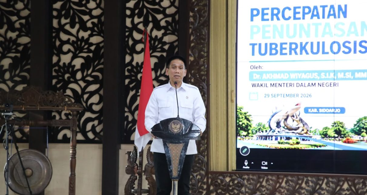 Wamendagri Wiyagus Dorong Percepatan TPT dan Penguatan Kolaborasi Penanganan TBC di Sidoarjo