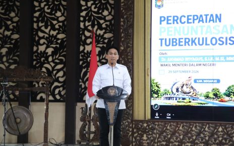 Wamendagri Wiyagus Dorong Percepatan TPT dan Penguatan Kolaborasi Penanganan TBC di Sidoarjo