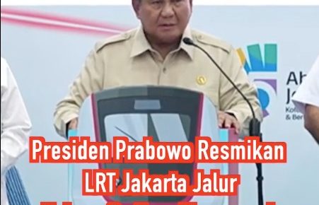 Presiden Prabowo Resmikan LRT Jakarta Jalur Kelapa Gading Manggarai