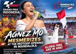 Agnez Mo Tampil Memukau Bawakan Indonesia Raya dengan Khidmat di Mandalika