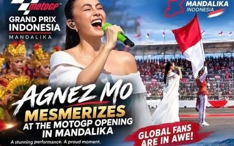 Agnez Mo Tampil Memukau Bawakan Indonesia Raya dengan Khidmat di Mandalika