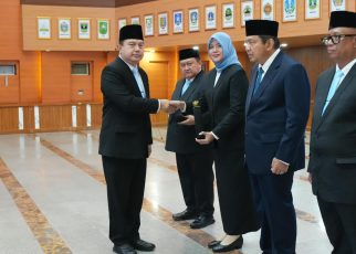 Lantik Empat Pejabat Baru, Sekjen Kemendagri Minta Evaluasi Menyeluruh dan Target Terukur